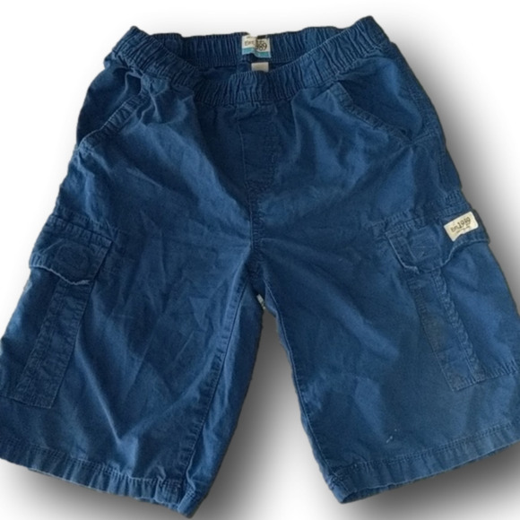 Place elastic waist cotton shorts - Picture 1 of 2